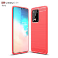 Pikkukuva 2 / 2: Carbon Flex kuoret - Samsung Galaxy S20 Ultra - Punainen Red