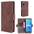 Miniatyrbillede 1 af 2: Modern-styled Læder Pung Etui til Sony Xperia 10 Iii - Brun Brown