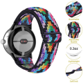 Miniatyrbillede 5 af 6: Google Pixel Watch elastisk urrem i flettet stil - Flerfarvet Multicolor