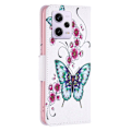 Miniatyrbillede 2 af 2: Wonderland Xiaomi Poco X5 Pro Flip Etui - Fersken Blossom og Sommerfugle Pink