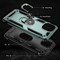 Miniatyrbild 3 av 6: Bofink Combat Xiaomi Redmi A1 Fodral - Svartaktig Grön Grön