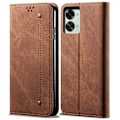 Pikkukuva 1 / 2: Jeans OnePlus Nord 2T flip case - Kahvi Brown