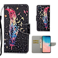 Miniatyrbillede 1 af 2: Wonderland Samsung Galaxy A71 Flip Etui - Fjer Black