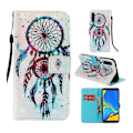 Miniatyrbillede 1 af 2: Samsung Galaxy A7 (2018) lys spot læder flip etui - Farvet Drømmefanger Multicolor