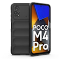 Miniatyrbild 1 av 6: Mjukt greppformat Xiaomi Poco M4 Pro skal - Svart Svart