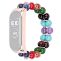 Pikkukuva 1 / 2: Xiaomi Mi Smart Band 4 / 3 kaksirivinen värikäs helmikellon hihna - Värikäs Multicolor