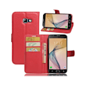 Pikkukuva 1 / 2: Samsung Galaxy A5 (2017) Nahkakotelo Lompakko Standillä - Punainen Red