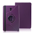 Miniatyrbillede 1 af 2: Samsung Galaxy Tab A 10.5 beskyttelsesetui i kunstlæder med Litchi tekstur og stativ - Lilla Purple