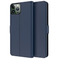 Pikkukuva 1 / 2: Sileä ja ohut premium-PU-nahkakotelo iPhone 13 Pro Max - Sininen Blue