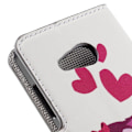 Miniatyrbillede 2 af 2: Moberg Microsoft Lumia 550 Læder Etui - Sød Ugle Familie Multicolor