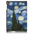 Miniatyrbillede 2 af 6: Huawei MatePad T10 mønster tri-fold læderetui - Stjernehimmel Blue