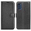 Miniatyrbillede 1 af 2: Klassisk Motorola Moto E32 flip etui - Sort Black