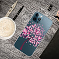Miniatyrbillede 2 af 2: Slim Clear Pattern Printing Soft Flexible Back Phone Protective Cover Case iPhone 13 Pro 6.1 inch - Lyserød Pink