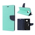 Pikkukuva 1 / 2: MERCURY GOOSPERY Samsung Galaxy J4 (2018) nahkainen flip suojakotelo - Sinivihreä Green