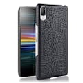 Miniatyrbillede 1 af 2: Sony Xperia L3 krokodille tekstur læder etui - Sort Black