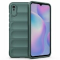 Miniatyrbild 1 av 2: Mjukt greppformat Xiaomi Redmi 9A skal - Grön Grön