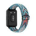 Miniatyrbillede 1 af 2: Huawei Watch Fit 2 elastisk nylon-urrem i etnisk stil - Pilemønster Blue
