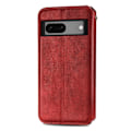Pikkukuva 2 / 2: Nahkakotelo With A Stylish Rhombus Imprint For Google Pixel 7a - Punainen Red