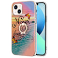 Miniatyrbild 1 av 2: Marmormotiv iPhone 14 Plus skal - Sluta Aldrig Drömma multifärg