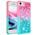 Pikkukuva 1 / 2: Princess iPhone SE (2022) / iPhone SE 2020 / iPhone 7 kotelot - Pinkki / Taivaansininen Multicolor
