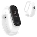 Pikkukuva 1 / 2: Xiaomi Mi Smart Band 4 / Band 3 läpikuultava silikoninen ranneke - Läpinäkyvä Valkoinen White