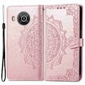 Miniatyrbild 1 av 2: Mandala läder Nokia X10 / Nokia X20 fodral - Rosa Rosa