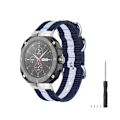 Miniatyrbillede 1 af 2: Huawei Watch GT Cyber nylon-urrem - Blå / Hvid / Blå Blue