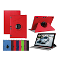 Miniatyrbild 1 av 2: Lenovo Tab 3 Plus 10 Vikbart läder fodral - Röd Röd