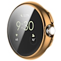 Miniatyrbillede 6 af 6: Google Pixel Watch galvaniseringscover med skærmbeskyttelse - Rødguld Pink