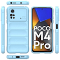 Miniatyrbild 2 av 5: Mjukt greppformat Xiaomi Poco M4 Pro skal - Blå Blå