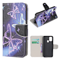 Miniatyrbillede 1 af 2: wonderland OnePlus Nord N100 flip etui - lille sommerfugl Purple