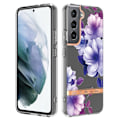 Pikkukuva 1 / 2: Erittäin ohut ja kestävä pehmeäkantinen Samsung Galaxy S22 Plus -puhelin - Violetti Begonia Purple