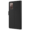 Pikkukuva 2 / 2: Phone Suojakotelo With Make-up Mirror And Slick Design For Samsung Galaxy S20 Fe 2022 / S20 Fe 5g / S20 Fe - Musta Black