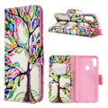 Pikkukuva 1 / 2: Wonderland Samsung Galaxy A11 / M11 etui - Värjätty Puu Multicolor