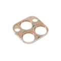 Miniatyrbillede 2 af 2: 2Pcs iPhone 13 Pro Max / 13 Pro aluminiumslegering + hærdet glas kameralinsebeskytter - Guld Gold