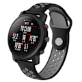 Miniatyrbillede 2 af 2: Huami Amazfit to-tone silikone urrem - Sort / Grå Silver grey