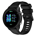 Miniatyrbillede 1 af 2: Garmin Forerunner 955 urrem i twill-stil - Sort Black