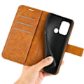 Pikkukuva 2 / 2: Lompakko Nahkakotelo For ZTE Blade A52 - Keltainen Brown