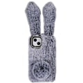 Miniatyrbild 1 av 2: Fluffy Rabbit iPhone 14 skal - Silver/Grå Silvergrå