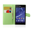 Miniatyrbillede 2 af 2: Jensen (Turkis) Motorola Moto E Læder Flip Etui Green