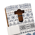 Miniatyrbillede 2 af 2: Moberg LG G4s Læder Etui - Tribal Blomster Multicolor