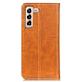 Pikkukuva 2 / 2: Lompakko-style Aitoa Nahkaa Läppäkotelo For Samsung Galaxy S23 - Ruskea Brown