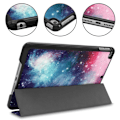 Miniatyrbillede 2 af 2: iPad Mini (2019) tre-folds læder etui - Galakse mønster Multicolor