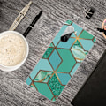 Miniatyrbillede 2 af 2: Marble design cover - Blågrøn Marmorflise Green