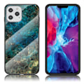 Miniatyrbild 1 av 2: Fantasy Marmor iPhone 12 Pro / iPhone 12 skal - Smaragd Grön