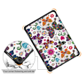 Pikkukuva 5 / 6: Amazon Fire 8 HD (2022) kuvio kolminkertainen nahkakotelo - Perhoset Multicolor
