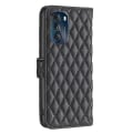 Miniatyrbillede 2 af 6: Rhombus mat Motorola Moto G (2023) flip etui - Sort Black