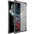Miniatyrbillede 1 af 2: IMAK Airbag Cover til Samsung Galaxy S22 Ultra - Gennemsigtig Sort Transparent