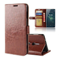 Miniatyrbillede 1 af 2: Crazy Horse Sony Xperia XZ2 Magnetisk PU læder flip etui - Brun Brown