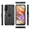 Miniatyrbillede 2 af 2: Kickstand-cover med magnetisk plade til Samsung Galaxy A14 - Sort Black